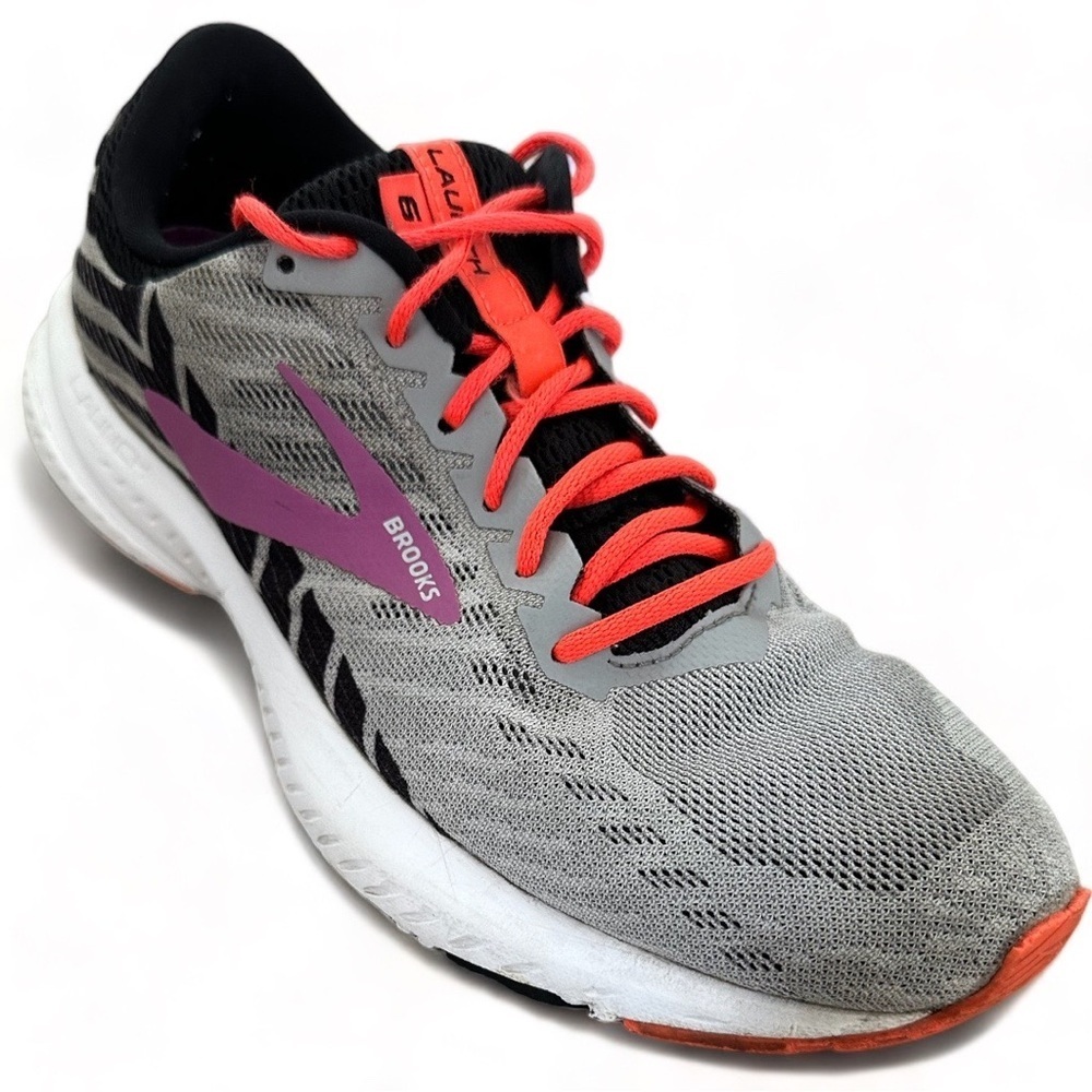 Brooks Launch 6 Womens Size 8.5 B Gray Running Shoes Sneakers 1202851B027